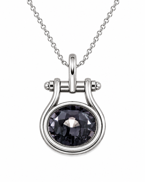Silver Spinel oval cut 2.57 carat gemstone - Buy loose or Make your own custom jewelry