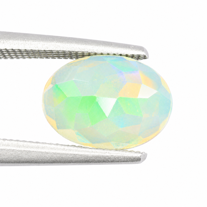 Ethiopian opal 1.45 carat faceted oval cut loose gemstone - Buy loose or make a custom order