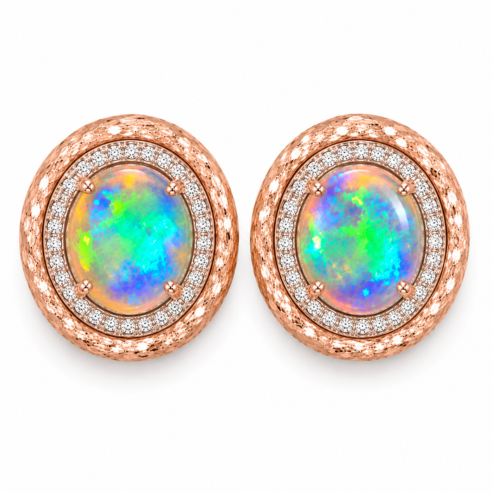 Australian jelly opal matched pair 1.17 carat total loose gemstone - Buy loose or customise