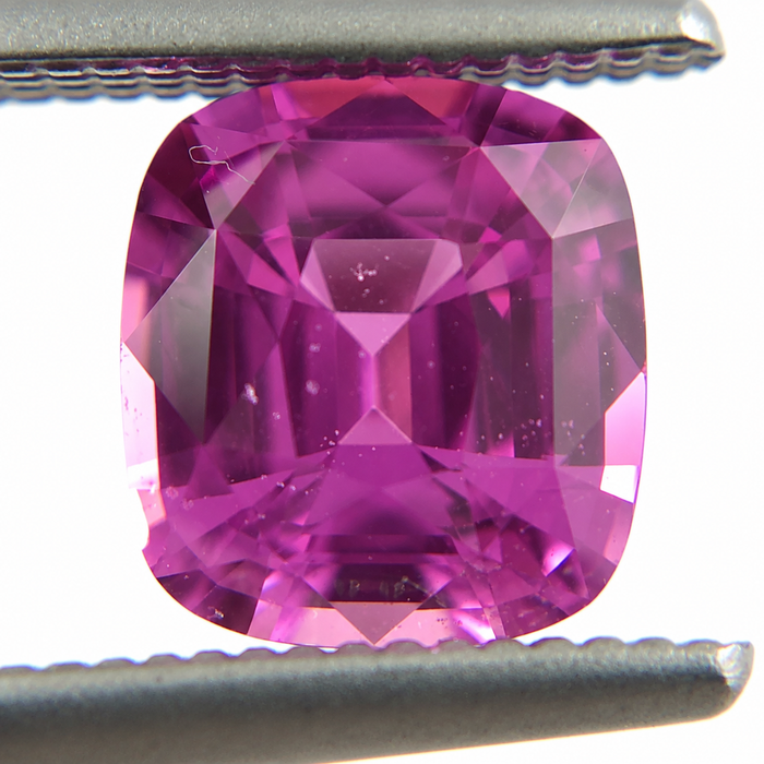 Unheated Treatment Pink Sapphire 1.25 carat 6.53x5.72x3.72mm rectangle cushion cut