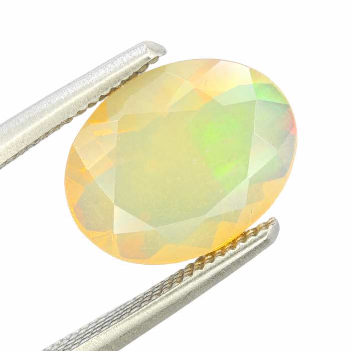 Ethiopian opal 1.28 carat faceted oval cut loose gemstone - Buy loose or make a custom order