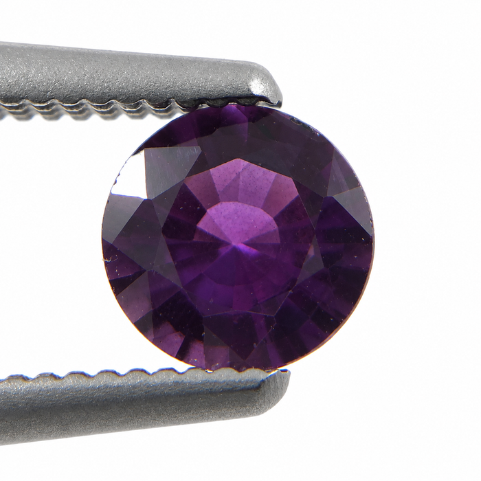 Purple Magenta Sapphire round cut 0.47 carat loose gemtone