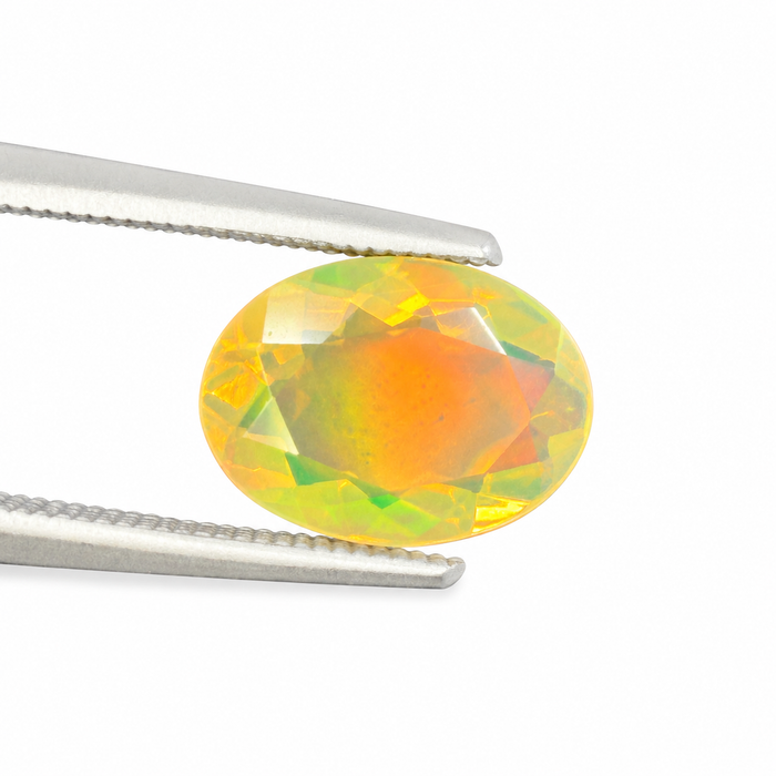 Ethiopian opal 1.45 carat faceted oval cut loose gemstone - Buy loose or make a custom order