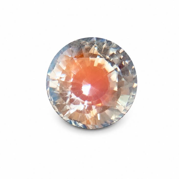 Rainbow moonstone 1.00 carat round brilliant cut loose gemstone