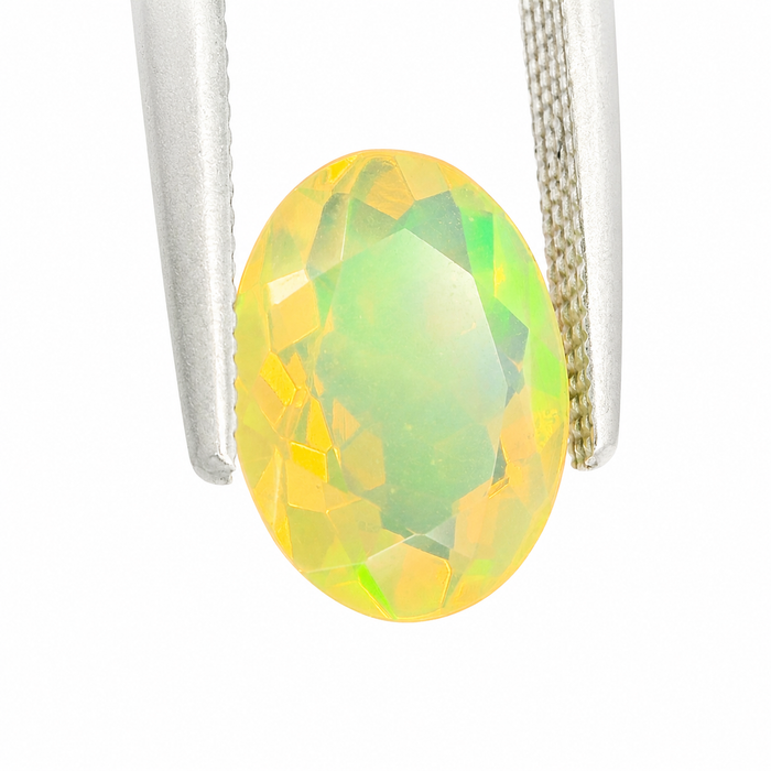 Ethiopian opal 1.45 carat faceted oval cut loose gemstone - Buy loose or make a custom order