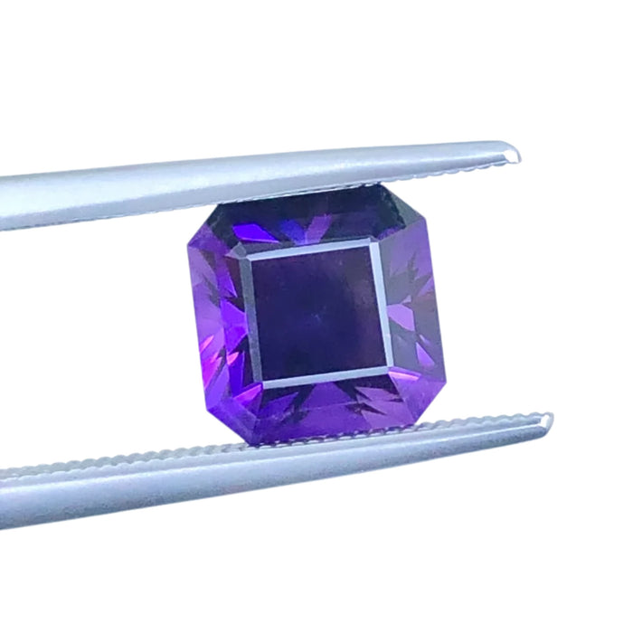 Amethyst 2.58 carat square emerald cut loose gemstone - Buy loose or customise