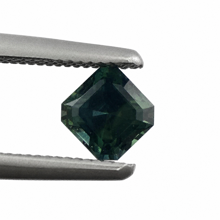 Australian Teal sapphire 0.42ct Aascher cut loose gemstone - Buy loose or customise