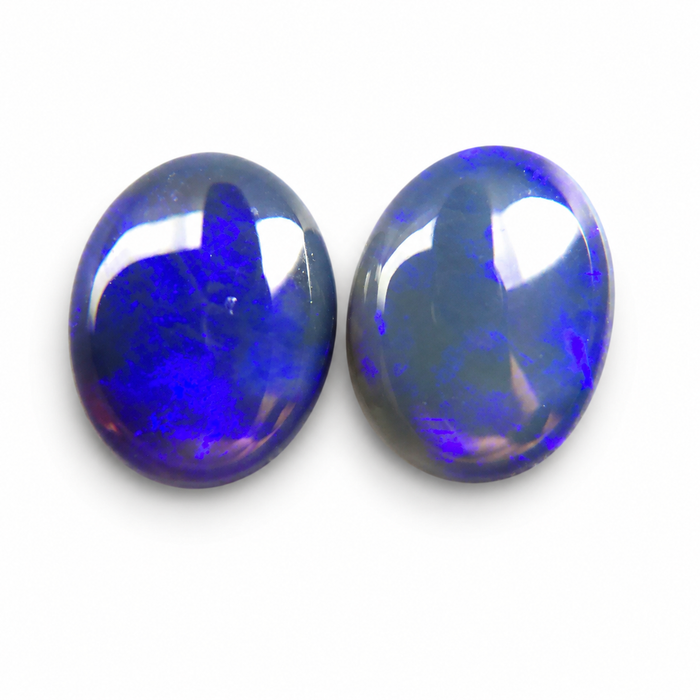 Australian jelly opal matched pair 2.63 carat total loose gemstone - Buy loose or customise