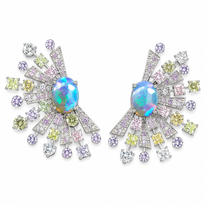 Australian jelly opal matched pair 1.67 carat total loose gemstone - Buy loose or customise
