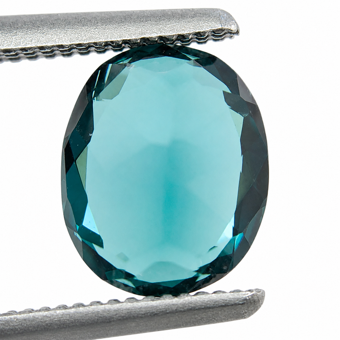 Teal Blue Indicolite Tourmaline oval cut 1.29 carat gemstone - Buy loose or make your own custom jewelry