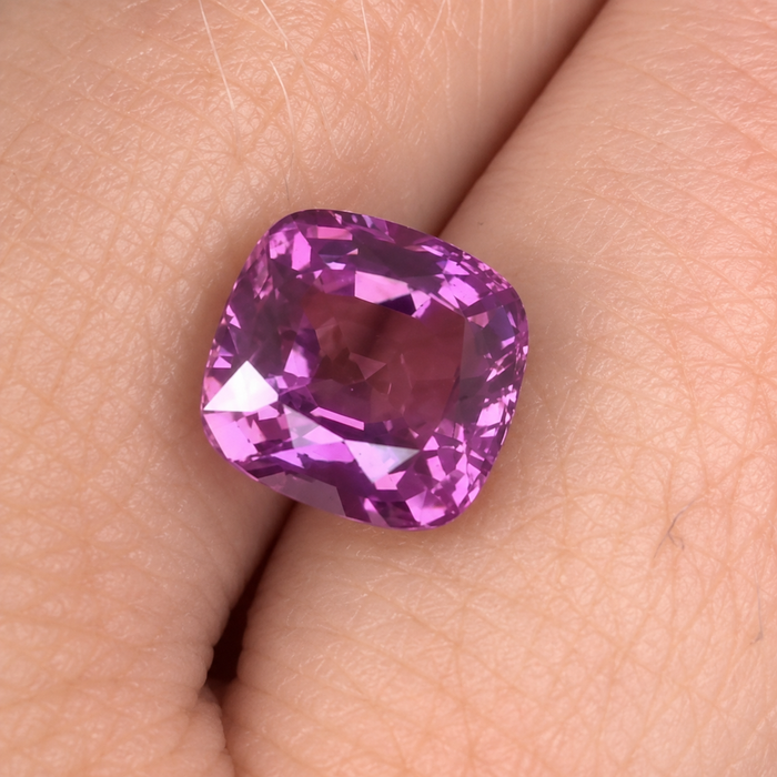 Pink Tourmaline Rubellite square cushion cut 3.65 carats loose gemstone - Make a custom order