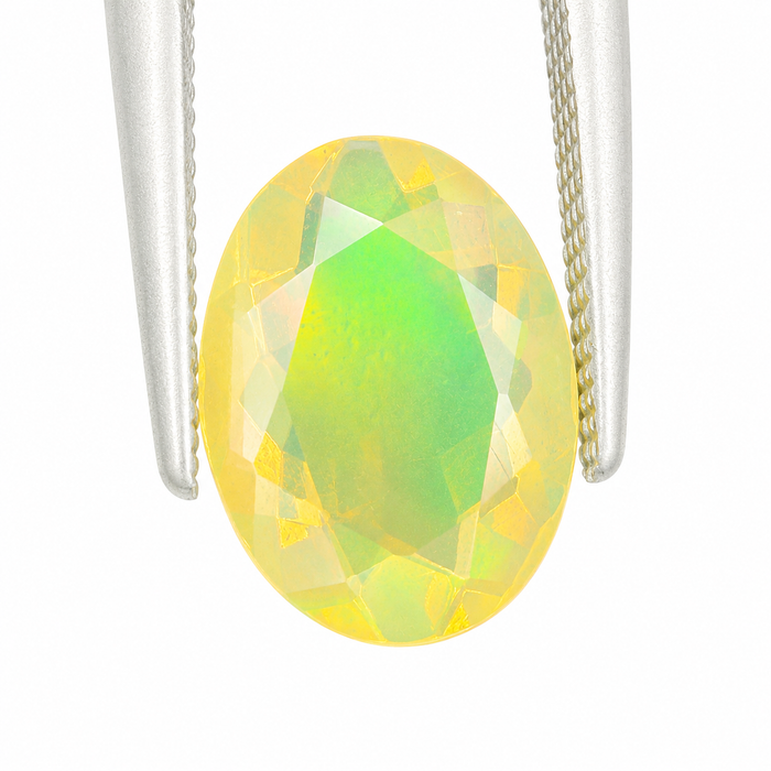 Ethiopian opal 1.45 carat faceted oval cut loose gemstone - Buy loose or make a custom order