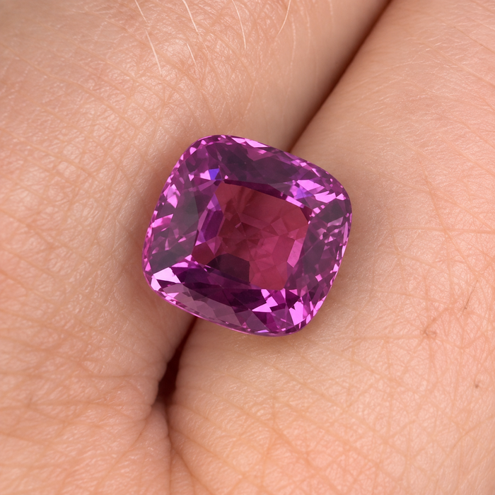Pink Tourmaline Rubellite square cushion cut 3.65 carats loose gemstone - Make a custom order