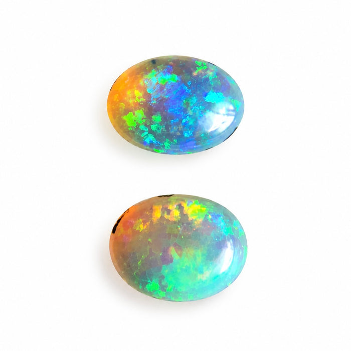 Australian jelly opal matched pair 1.43 carat total loose gemstone - Buy loose or customise
