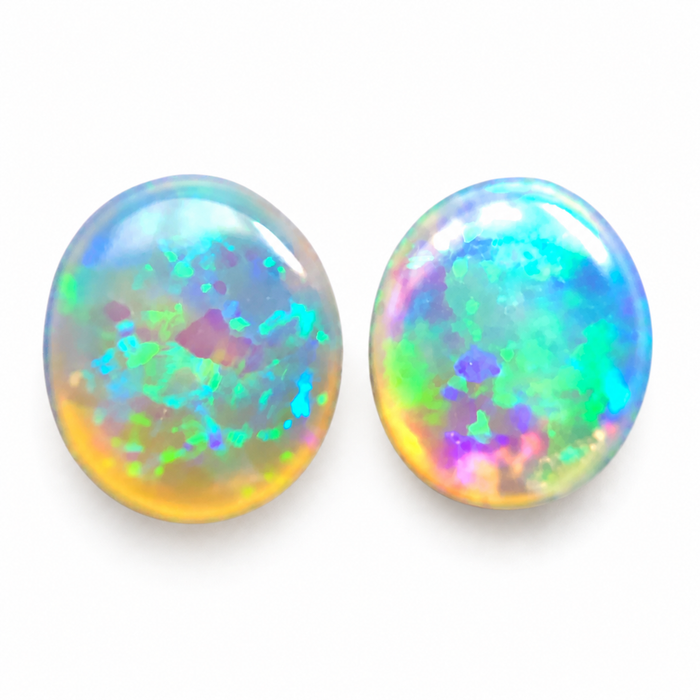 Australian jelly opal matched pair 1.17 carat total loose gemstone - Buy loose or customise
