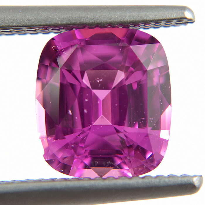Unheated Treatment Pink Sapphire 1.25 carat 6.53x5.72x3.72mm rectangle cushion cut