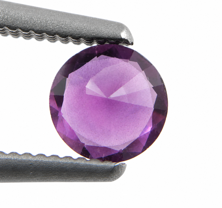 Purple Magenta Sapphire round cut 0.47 carat loose gemtone