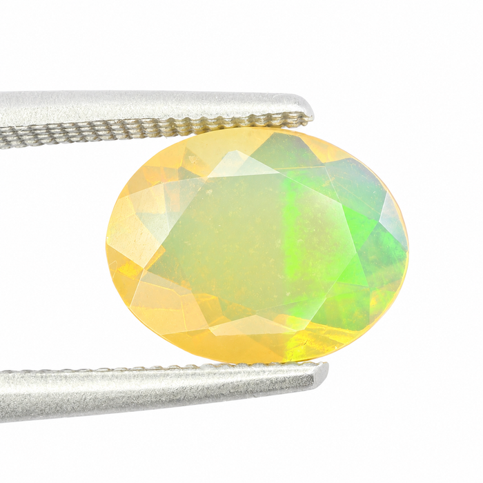 Ethiopian opal 1.28 carat faceted oval cut loose gemstone - Buy loose or make a custom order