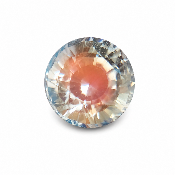 Rainbow moonstone 1.00 carat round brilliant cut loose gemstone