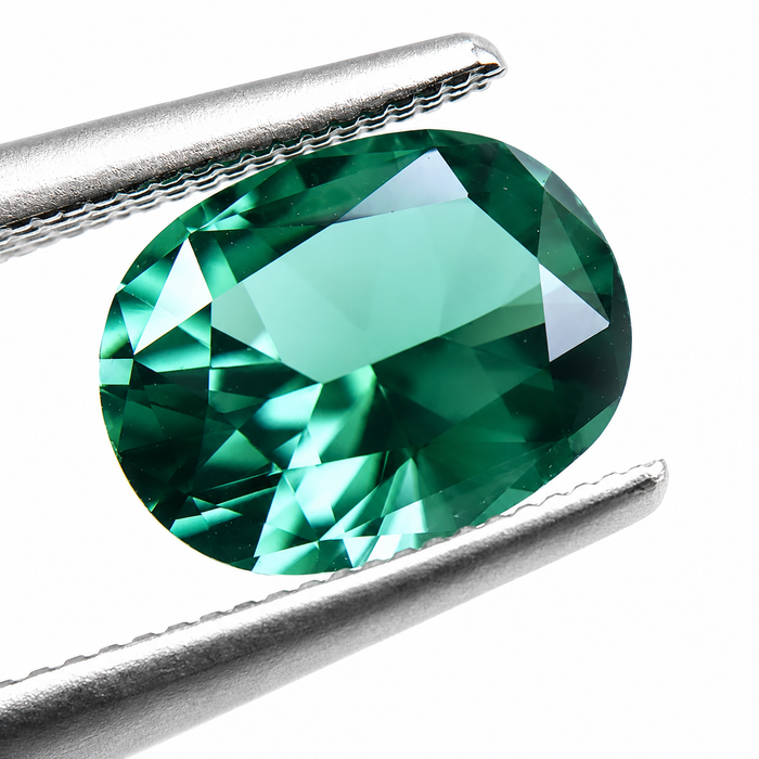 Teal blue green tourmaline cushion cut 1.77 carat loose gemstone - Buy loose or customise