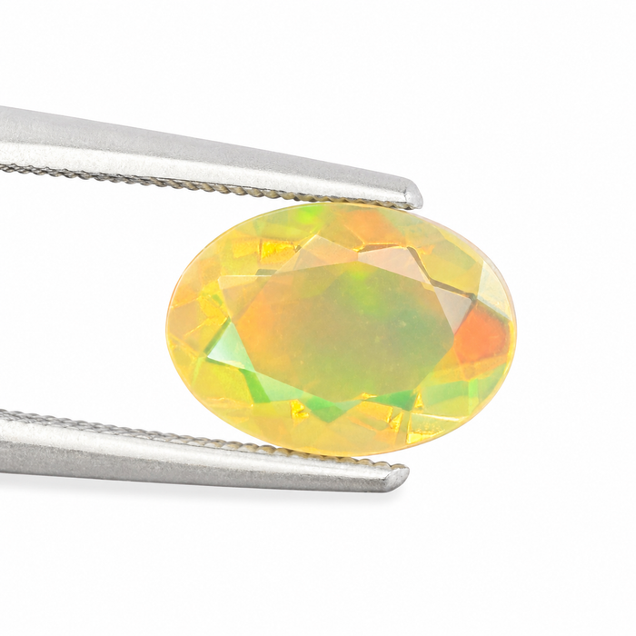 Ethiopian opal 1.45 carat faceted oval cut loose gemstone - Buy loose or make a custom order