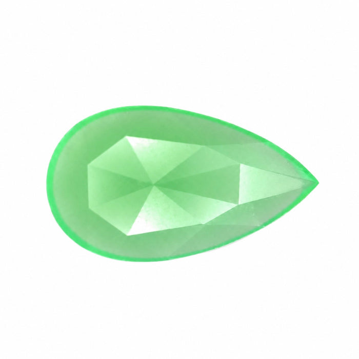 Australian Chrysoprase pear rose cut 0.97 carat loose gemstone - Make your own custom jewelry design.