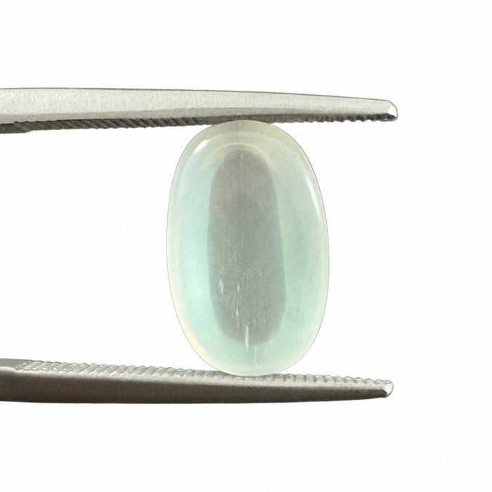 Rainbow moonstone 4.44 carat rectangle cushion cut sugarloaf cabochon loose gemstone