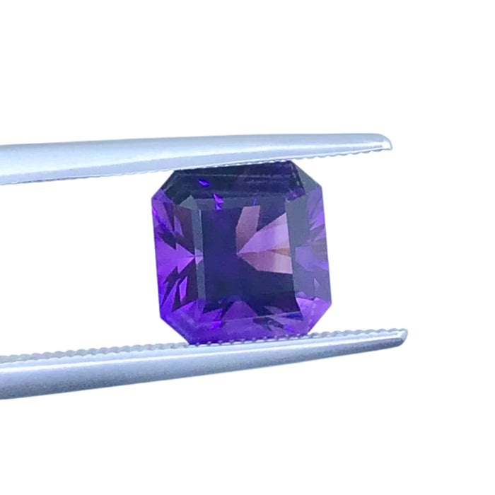 Amethyst 2.58 carat square emerald cut loose gemstone - Buy loose or customise
