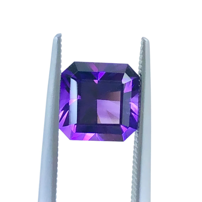 Amethyst 2.58 carat square emerald cut loose gemstone - Buy loose or customise