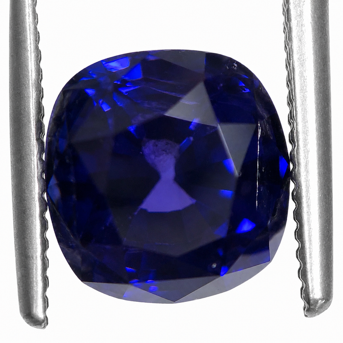 Blue Purple color change Sapphire 2.00 carat 6.63x6.24x5.17mm square cushion cut