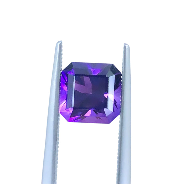 Amethyst 2.58 carat square emerald cut loose gemstone - Buy loose or customise