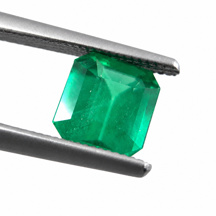 Emerald 0.97 carats Square emerald cut loose gemstone