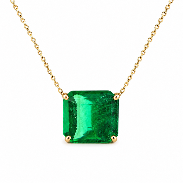 Emerald 0.97 carats Square emerald cut loose gemstone