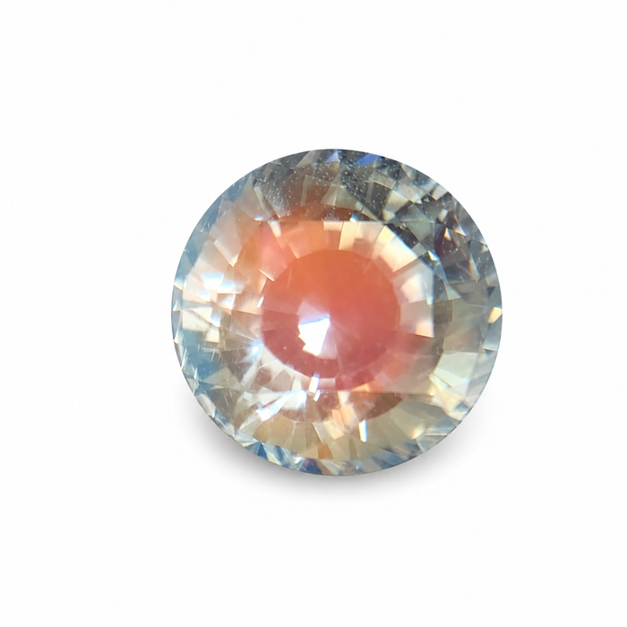 Rainbow moonstone 1.00 carat round brilliant cut loose gemstone