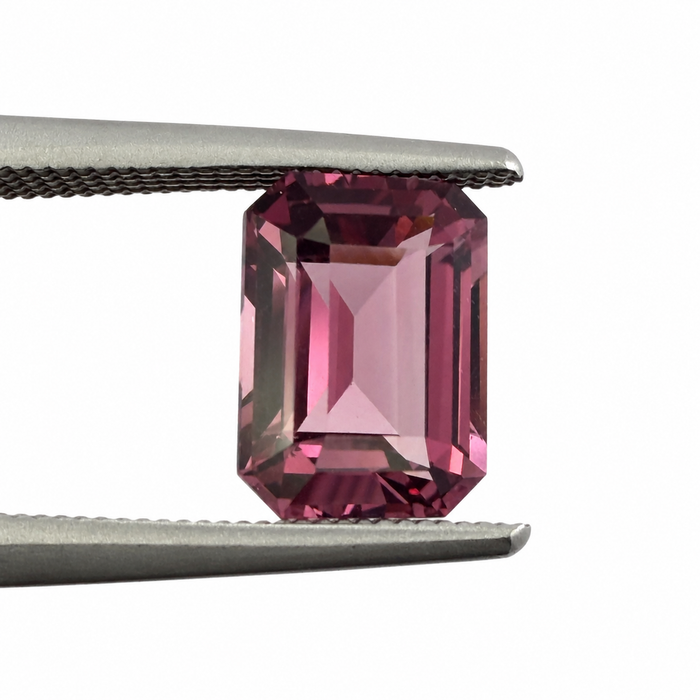 Pink Tanga garnet emerald cut 2.22 carats loose gemstone - Buy loose or customise