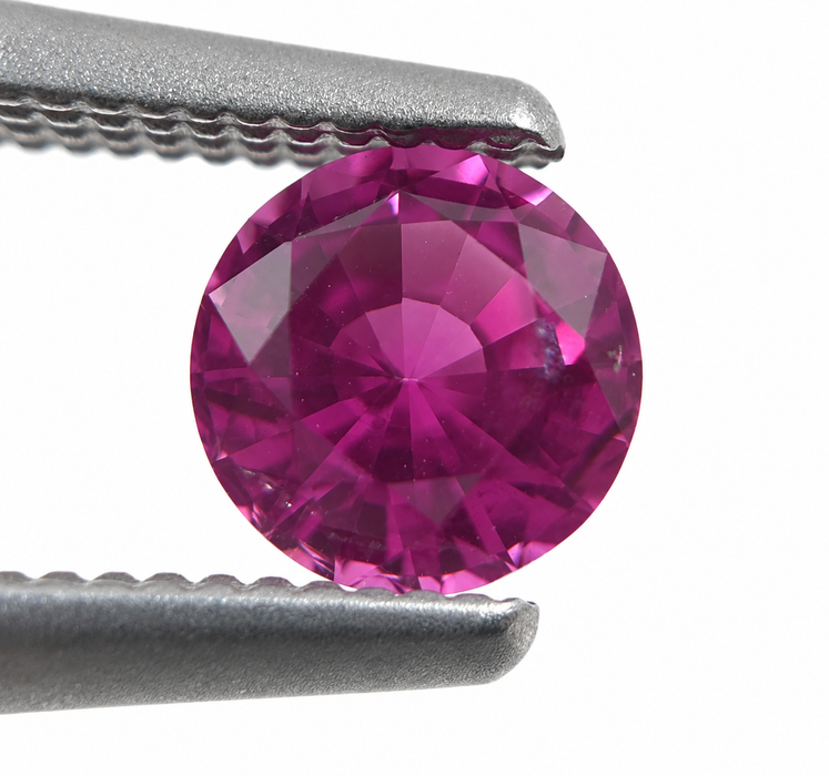 Pink Sapphire round cut 4.67x3.10mm 0.57 carats