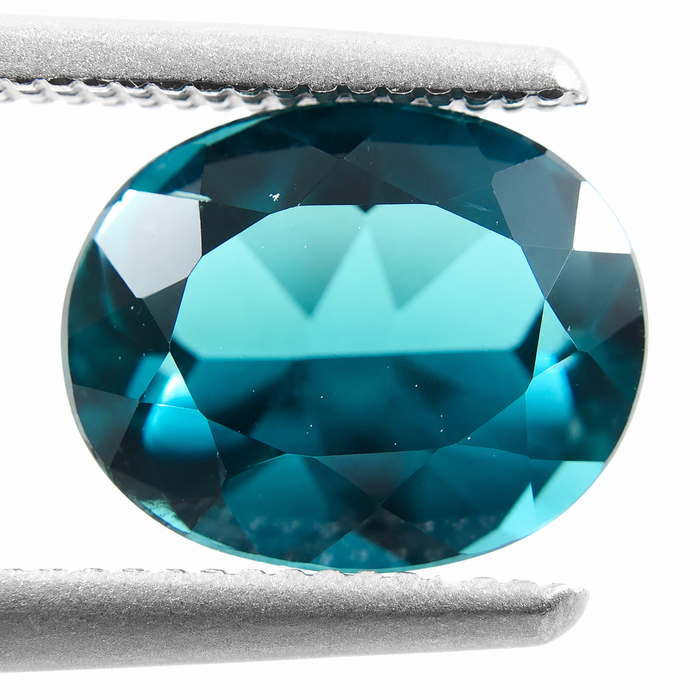 Teal Blue Indicolite Tourmaline oval cut 1.29 carat gemstone - Buy loose or make your own custom jewelry