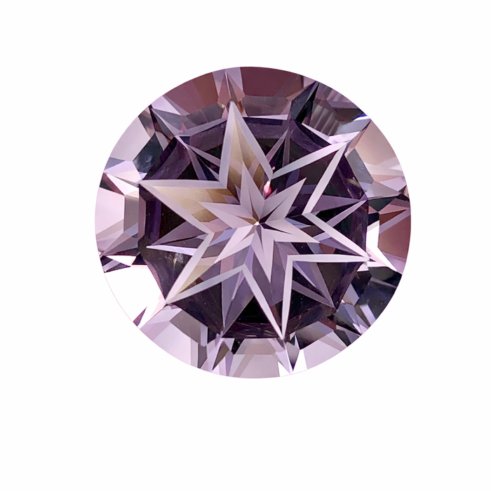 Amethyst unique German laser star mixed cut 11.78 carat loose gemstone - Buy loose or customise