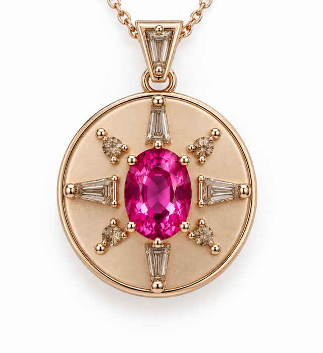 Pink Sapphire 1.19 carat 6.98x4.86x4.29mm oval cut - Buy loose or Make your own jewelry design