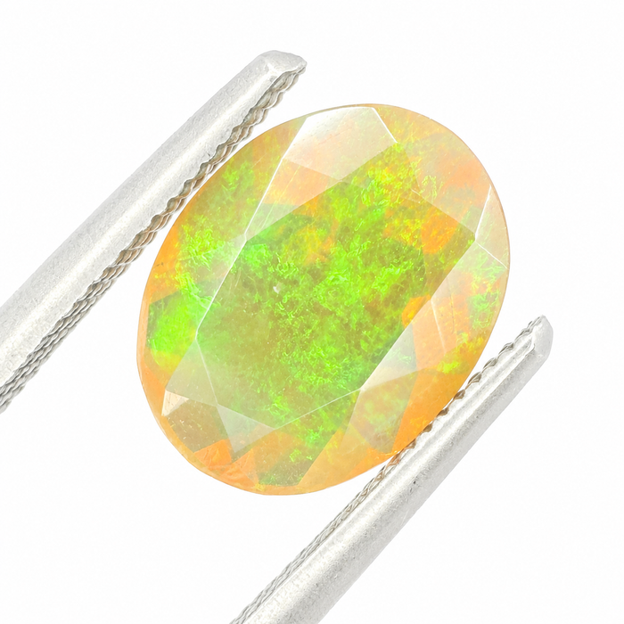 Ethiopian opal 1.07 carat faceted oval cut loose gemstone - Buy loose or make a custom order