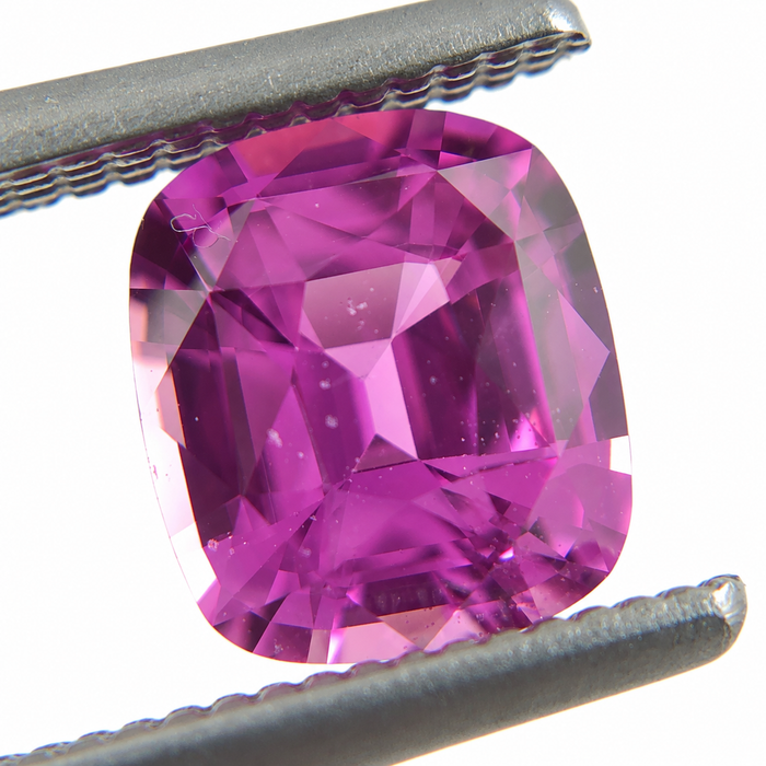 Unheated Treatment Pink Sapphire 1.25 carat 6.53x5.72x3.72mm rectangle cushion cut