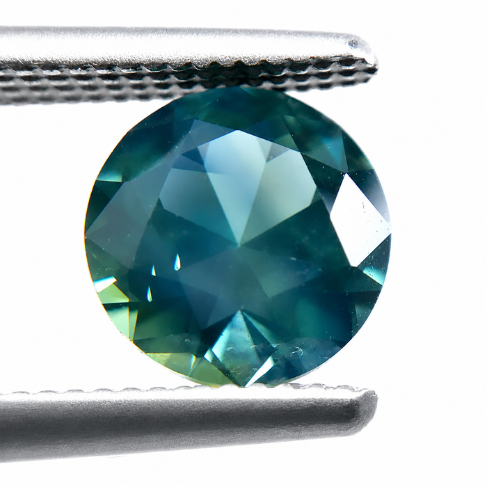 Steel teal Australian Parti Sapphire round cut 1.48 carats - Buy loose or customise