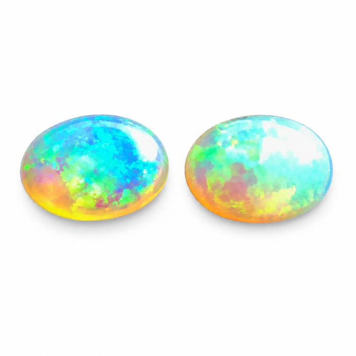 Australian jelly opal matched pair 2.53 carat total loose gemstone - Buy loose or customise