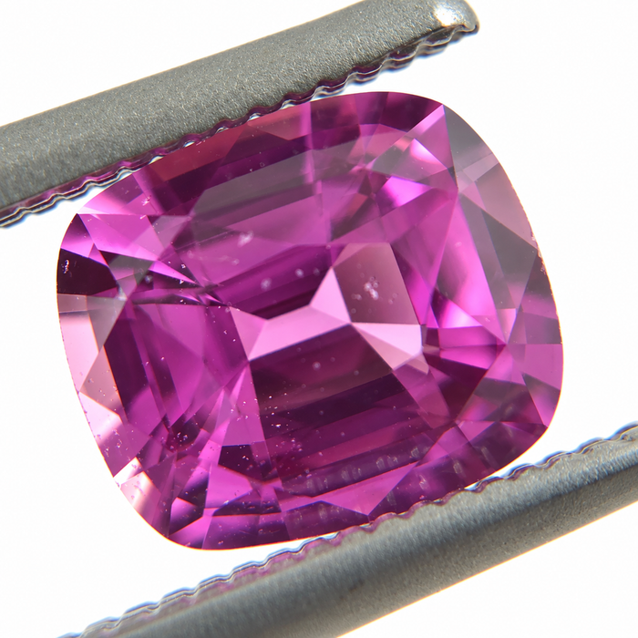 Unheated Treatment Pink Sapphire 1.25 carat 6.53x5.72x3.72mm rectangle cushion cut
