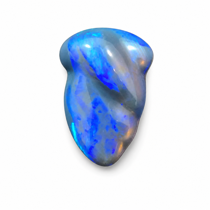 Australian carved jelly opal 10.90 carat loose gemstone - Designer gemstone
