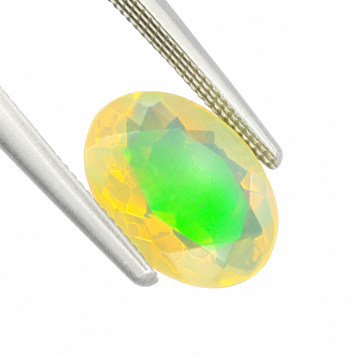 Ethiopian opal 1.45 carat faceted oval cut loose gemstone - Buy loose or make a custom order