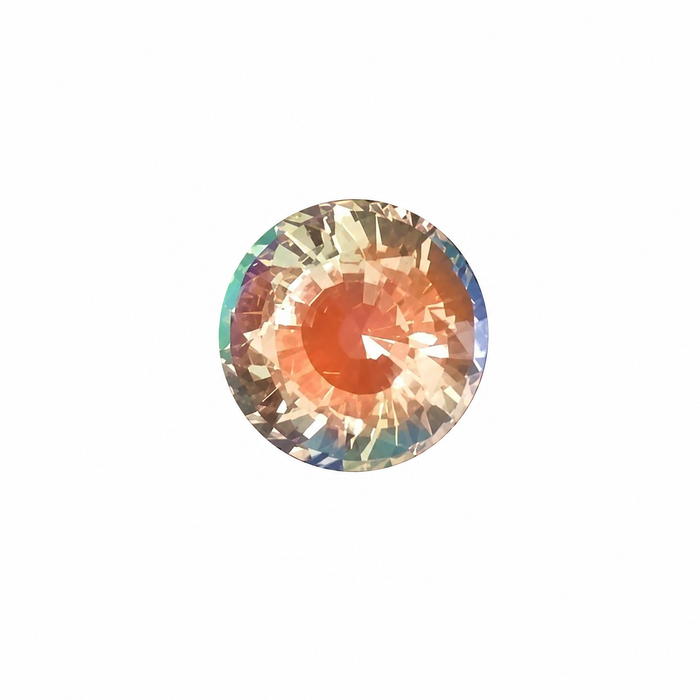 Rainbow moonstone 1.00 carat round brilliant cut loose gemstone