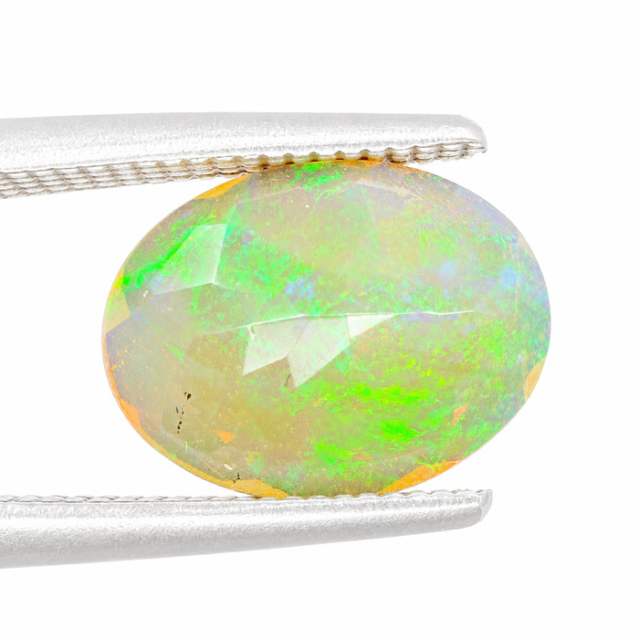 Ethiopian opal 1.07 carat faceted oval cut loose gemstone - Buy loose or make a custom order