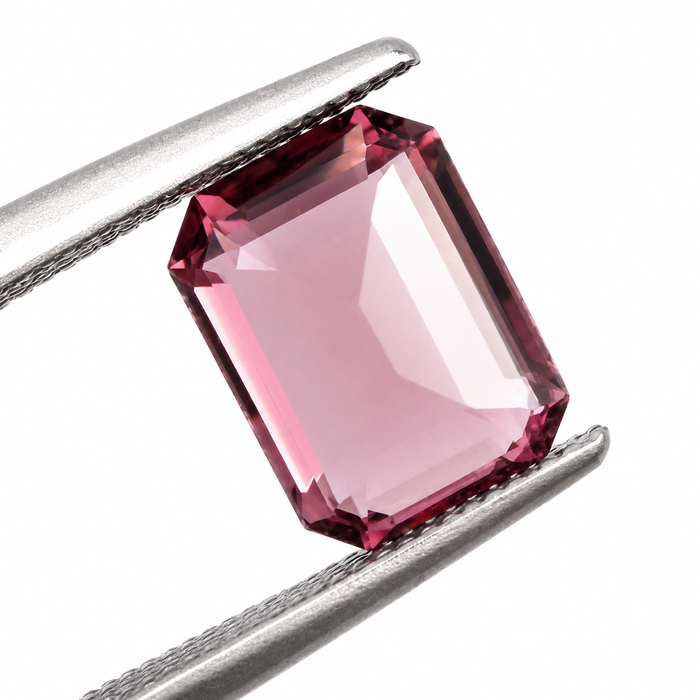 Pink Tanga garnet emerald cut 2.22 carats loose gemstone - Buy loose or customise