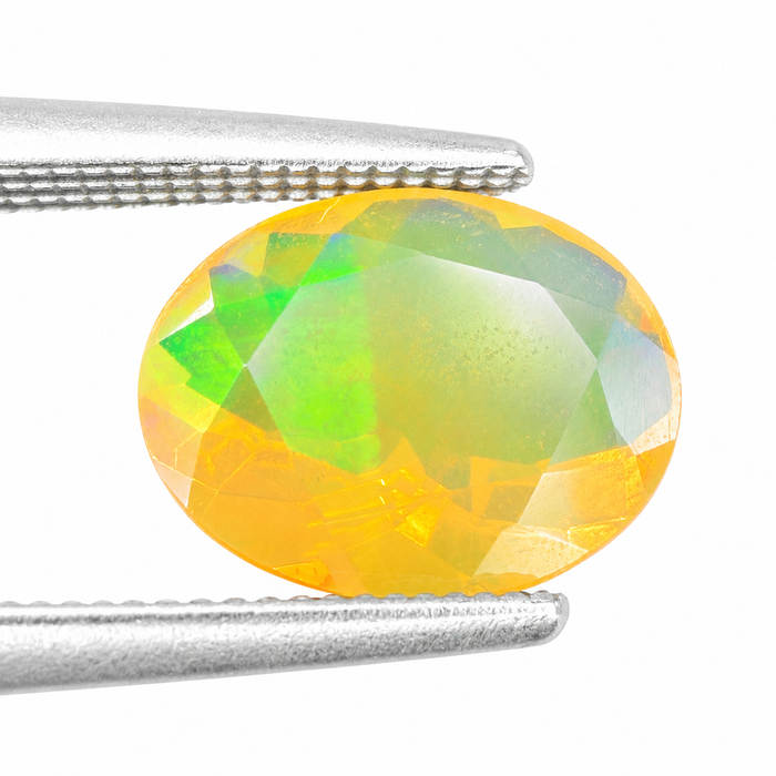 Ethiopian opal 1.28 carat faceted oval cut loose gemstone - Buy loose or make a custom order